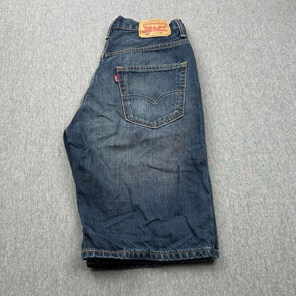 Levis 569‎ Loose Straight Jean Shorts Men's 30 Denim 11" Inseam Jorts